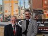 Armadale Mayor Henry Zelones and member for Armadale Tony Buti on Armadale Road as part of the City of Armadale’s community connect south campaign.