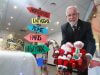 Armadale mayor Henry Zelones at the Hello World Christmas window display in Jull Street. Photograph — Matt Devlin.