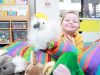 Charlie Lawson plays with animal puppets at the opening of the child and parent centre in Gosnells. Photograph — Matt Devlin.