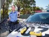 Mundijong Police Sergeant Kelly Hanson is among the officers targeting hoons and traffic offenders. Photograph — Matt Devlin.