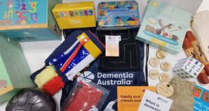 Items from a dementia memory bag.