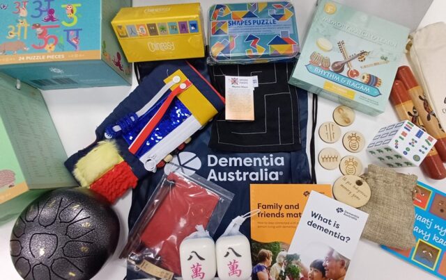 Items from a dementia memory bag.