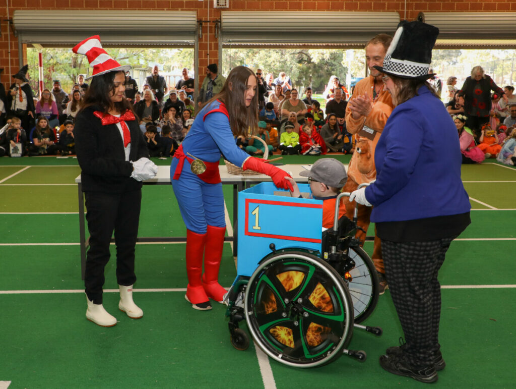 Students and staff dressed up as their favourite book character.