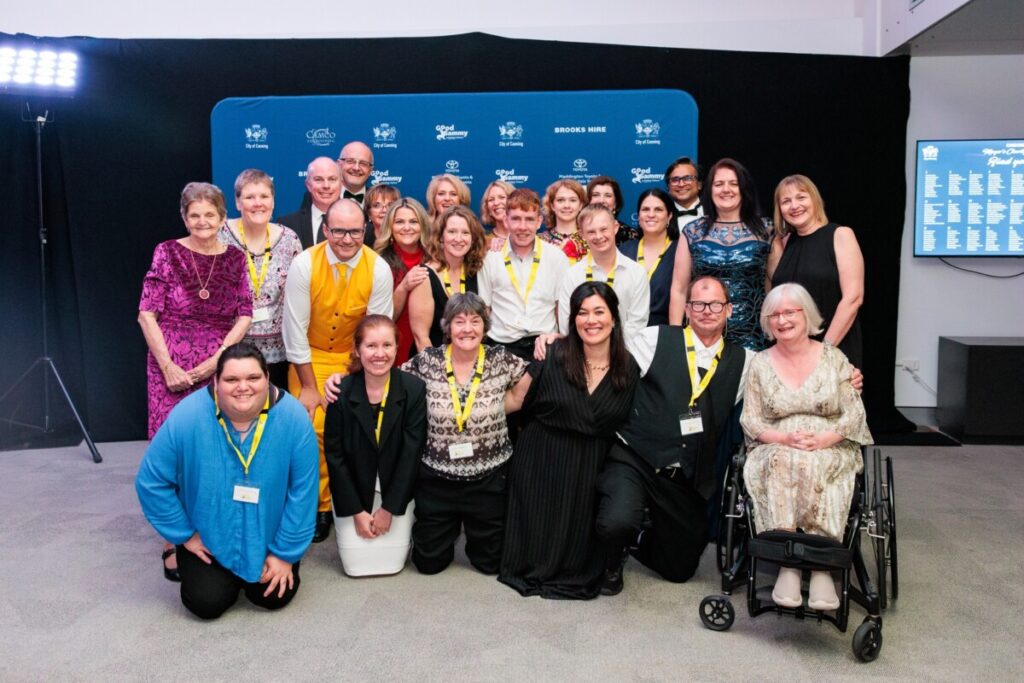 A group photo at the Charity Gala Dinner.